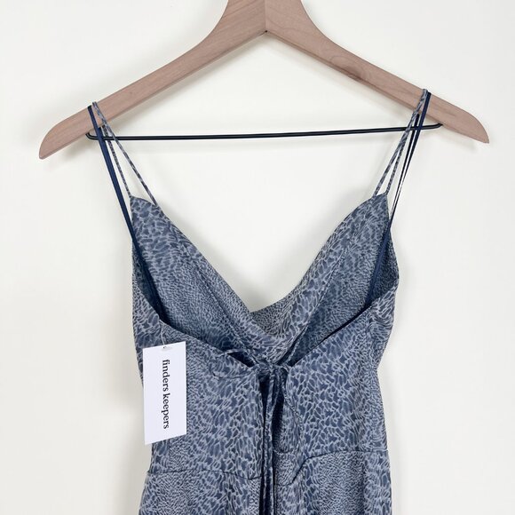 New Finders Keepers Pantsuit Jumpsuit Wide Flare Leg Cowl Neck Wedding Guest - Picture 14 of 16